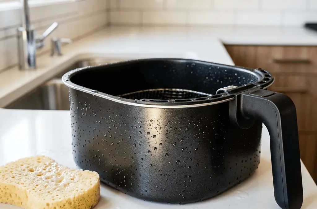 Como Cuidar do Antiaderente da Sua Air Fryer: Guia Completo para Limpar e Conservar o Cesto Sem Riscar